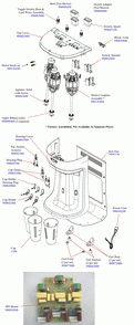 Diagram Diagram and Parts List for HMD400P-CE  Hamilton Beach Drink Mixer